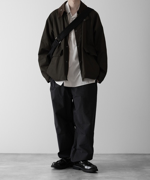 【RUUBON】nylon drawstring pants / ナイロン ドロストパンツ（スラックス）｜RUUBON（ルーボン）