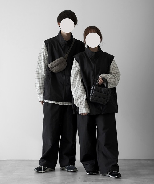 【RUUBON】nylon drawstring pants / ナイロン ドロストパンツ（スラックス）｜RUUBON（ルーボン）