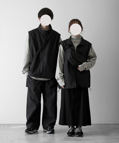 【RUUBON】nylon drawstring pants / ナイロン ドロストパンツ（スラックス）｜RUUBON（ルーボン）