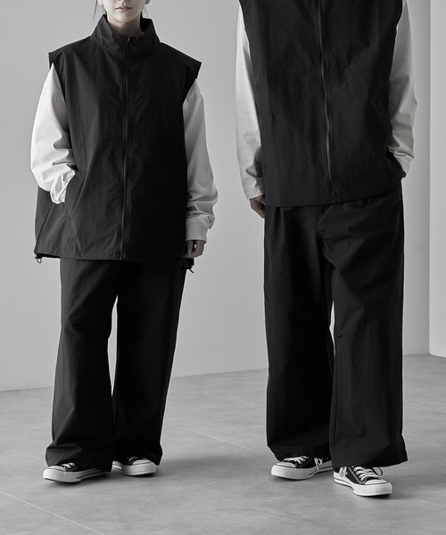 【RUUBON】nylon drawstring pants / ナイロン ドロストパンツ（スラックス）｜RUUBON（ルーボン）