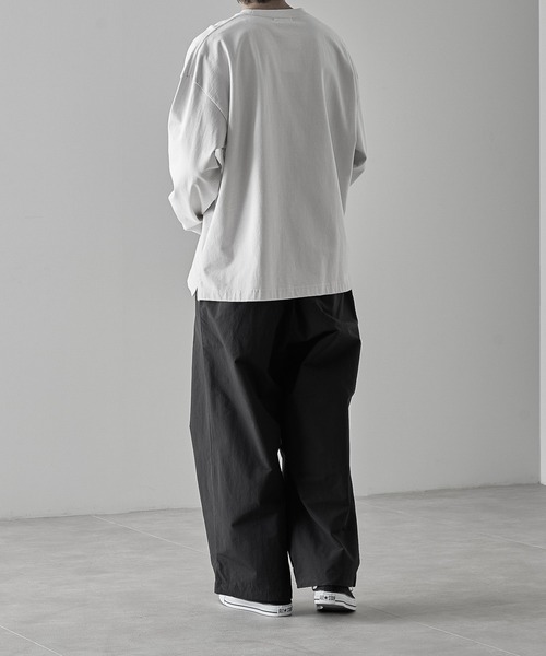 【RUUBON】nylon drawstring pants / ナイロン ドロストパンツ（スラックス）｜RUUBON（ルーボン）