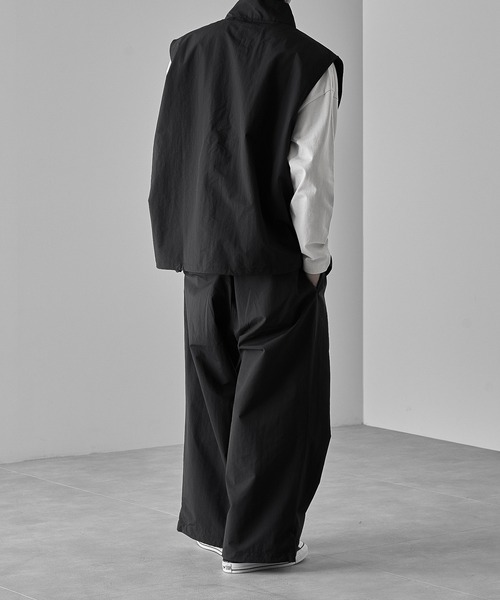 【RUUBON】nylon drawstring pants / ナイロン ドロストパンツ（スラックス）｜RUUBON（ルーボン）