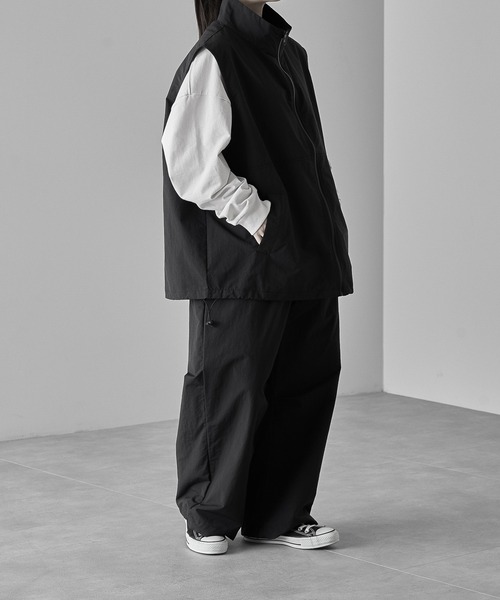 【RUUBON】nylon drawstring pants / ナイロン ドロストパンツ（スラックス）｜RUUBON（ルーボン）