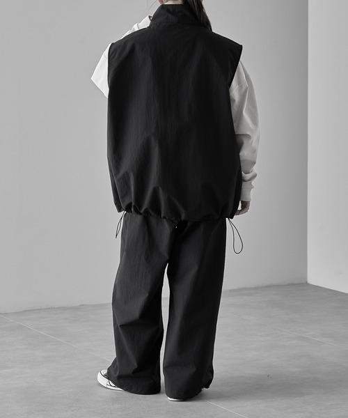 【RUUBON】nylon drawstring pants / ナイロン ドロストパンツ（スラックス）｜RUUBON（ルーボン）