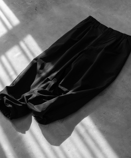 【RUUBON】nylon drawstring pants / ナイロン ドロストパンツ（スラックス）｜RUUBON（ルーボン）