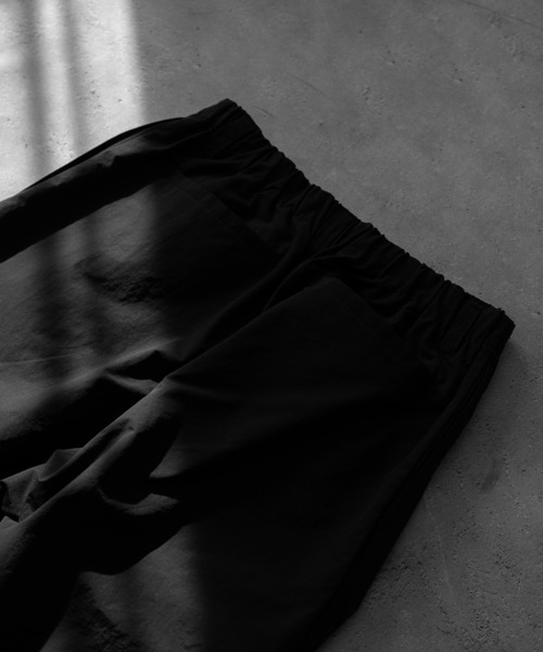 【RUUBON】nylon drawstring pants / ナイロン ドロストパンツ（スラックス）｜RUUBON（ルーボン）