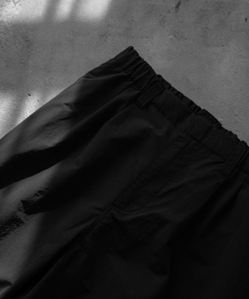 【RUUBON】nylon drawstring pants / ナイロン ドロストパンツ（スラックス）｜RUUBON（ルーボン）
