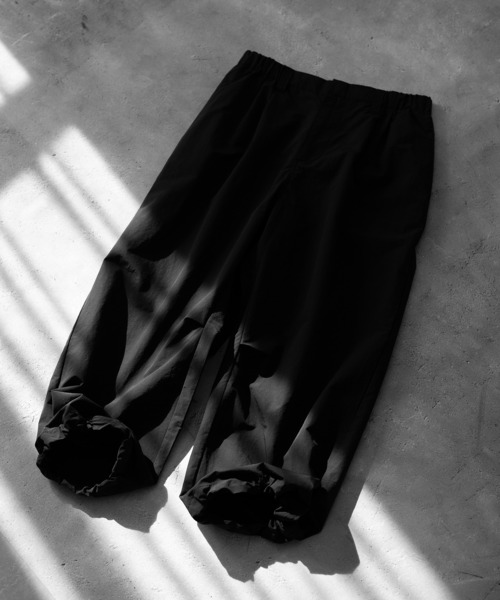 【RUUBON】nylon drawstring pants / ナイロン ドロストパンツ（スラックス）｜RUUBON（ルーボン）