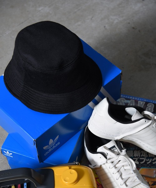 CALIFORNIA OUTFITTERS（カリフォルニア アウトフィッターズ）の「Z-2-SP 11D28 ウール混 メルトン バケットハット（ハット・メンズ・レッド/ベージュ/ネイビー/ブラック/ベージュ系その他/チャコール・ONESIZE）」の2枚目の写真