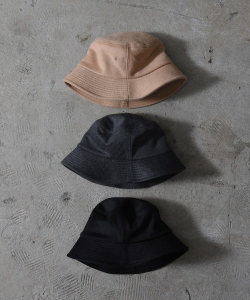 CALIFORNIA OUTFITTERS（カリフォルニア アウトフィッターズ）の「Z-2-SP 11D28 ウール混 メルトン バケットハット（ハット・メンズ・レッド/ベージュ/ネイビー/ブラック/ベージュ系その他/チャコール・ONESIZE）」の11枚目の写真