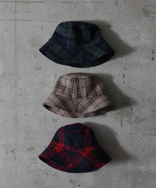 CALIFORNIA OUTFITTERS（カリフォルニア アウトフィッターズ）の「Z-2-SP 11D28 ウール混 メルトン バケットハット（ハット・メンズ・レッド/ベージュ/ネイビー/ブラック/ベージュ系その他/チャコール・ONESIZE）」の12枚目の写真