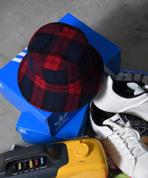 CALIFORNIA OUTFITTERS（カリフォルニア アウトフィッターズ）の「Z-2-SP 11D28 ウール混 メルトン バケットハット（ハット・メンズ・レッド/ベージュ/ネイビー/ブラック/ベージュ系その他/チャコール・ONESIZE）」の10枚目の写真