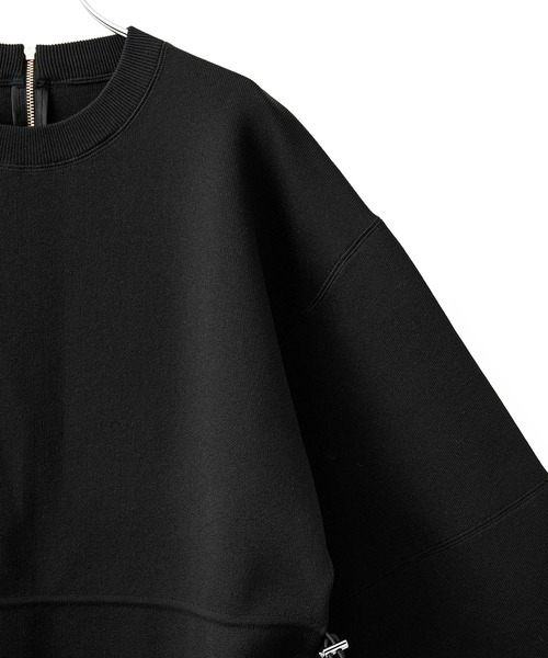 ADAM ET ROPE'（アダムエロペ）の「フォルムニットワンピース（ワンピース・レディース・ブラック/オフホワイト/グレー・FREE）」の5枚目の写真