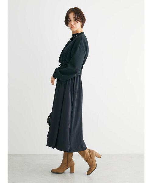 Sugar spoon（シュガースプーン）の「・SUGAR　SPOON　ドロストドッキングワンピ（ワンピース・レディース・ブラウン/チャコールグレー/ブラック/ライトベージュ・FREE）」の8枚目の写真