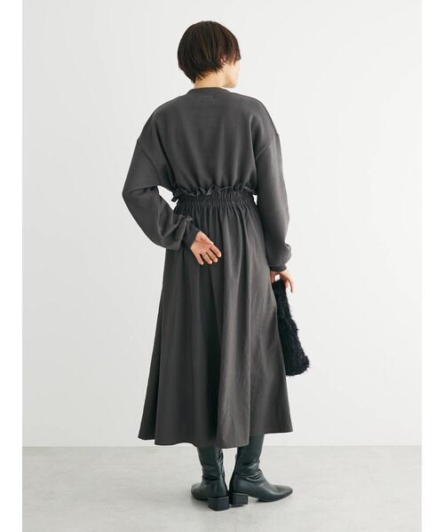 Sugar spoon（シュガースプーン）の「・SUGAR　SPOON　ドロストドッキングワンピ（ワンピース・レディース・ブラウン/チャコールグレー/ブラック/ライトベージュ・FREE）」の12枚目の写真