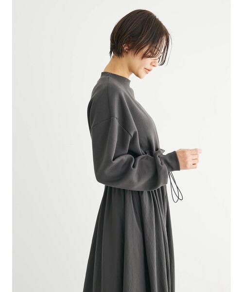 Sugar spoon（シュガースプーン）の「・SUGAR　SPOON　ドロストドッキングワンピ（ワンピース・レディース・ブラウン/チャコールグレー/ブラック/ライトベージュ・FREE）」の14枚目の写真