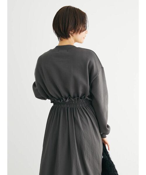 Sugar spoon（シュガースプーン）の「・SUGAR　SPOON　ドロストドッキングワンピ（ワンピース・レディース・ブラウン/チャコールグレー/ブラック/ライトベージュ・FREE）」の15枚目の写真