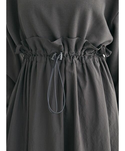 Sugar spoon（シュガースプーン）の「・SUGAR　SPOON　ドロストドッキングワンピ（ワンピース・レディース・ブラウン/チャコールグレー/ブラック/ライトベージュ・FREE）」の17枚目の写真