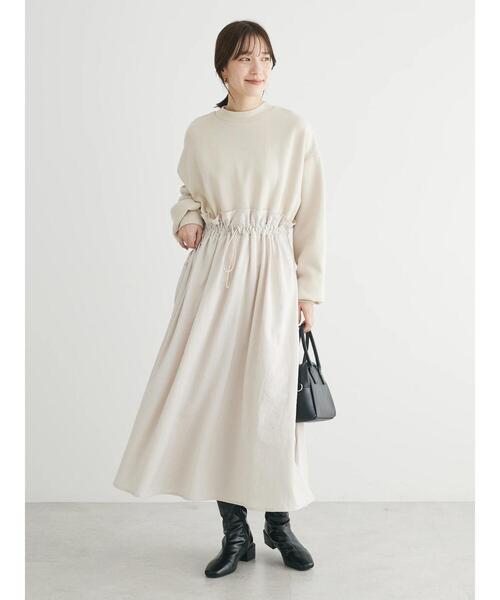 Sugar spoon（シュガースプーン）の「・SUGAR　SPOON　ドロストドッキングワンピ（ワンピース・レディース・ブラウン/チャコールグレー/ブラック/ライトベージュ・FREE）」の21枚目の写真