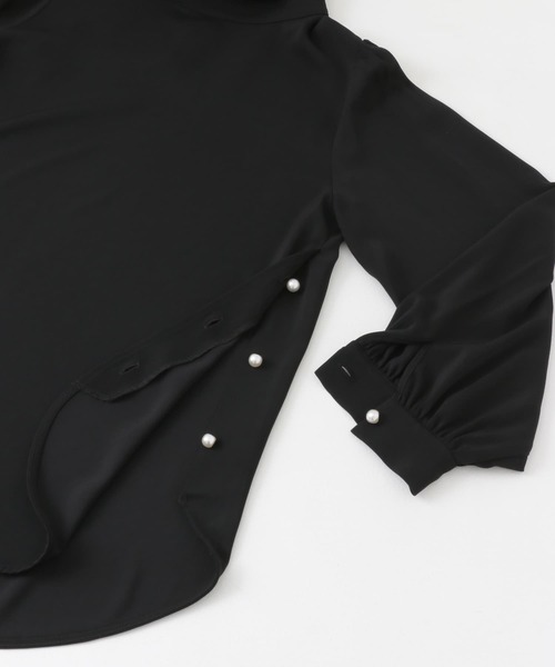 F by ROSSO（エフバイロッソ）の「F by ROSSO　サイドパールハイネックブラウス（シャツ/ブラウス・レディース・ブラック/オフホワイト・FREE）」の22枚目の写真