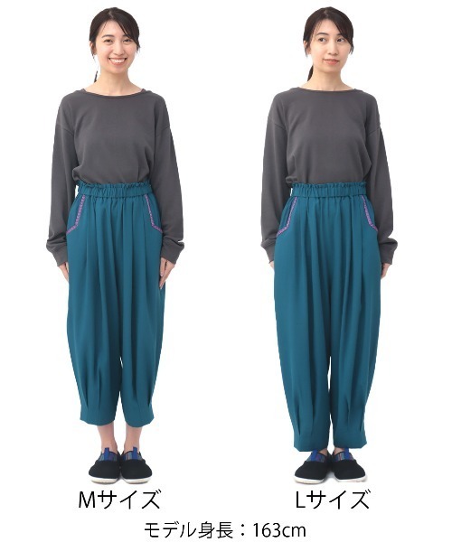 チチカカ（チチカカ）の「エッグタックパンツ（その他パンツ・レディース・ベージュ/ブラック/カーキ/ターコイズブルー/マスタード・LARGE/MEDIUM）」の6枚目の写真