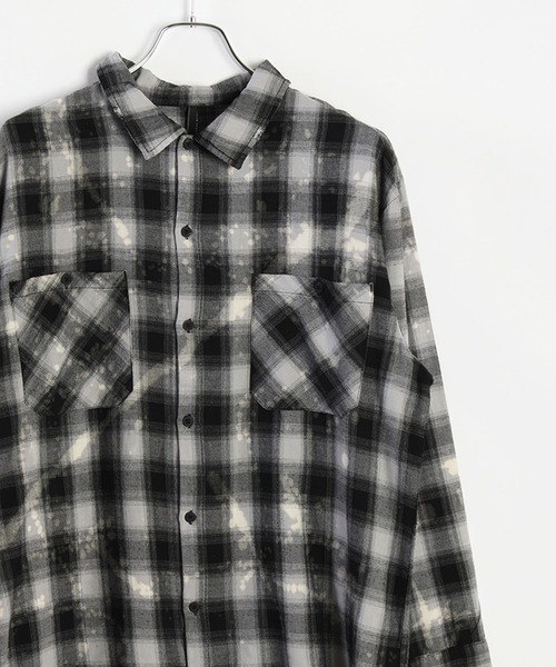 【セール】オンブレチェック ブリーチ加工シャツ（シャツ/ブラウス）｜WESTSEA（ウエストシー）