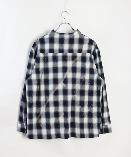 WESTSEA(ウエストシー)の「オンブレチェック ブリーチ加工シャツ(シャツ/ブラウス・メンズ・ネイビー/グリーン/ブラック・M/L/XL)」の19枚目の写真