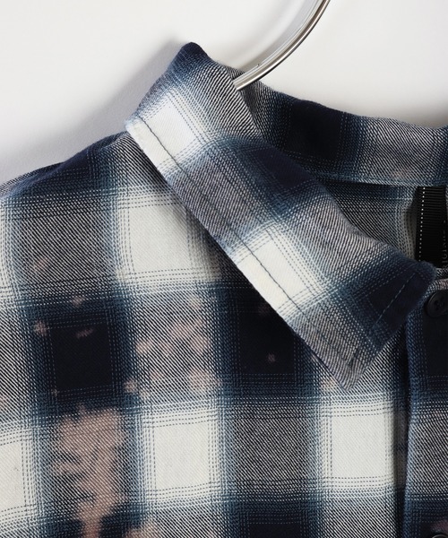 WESTSEA(ウエストシー)の「オンブレチェック ブリーチ加工シャツ(シャツ/ブラウス・メンズ・ネイビー/グリーン/ブラック・M/L/XL)」の21枚目の写真