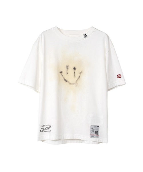 Maison MIHARA YASUHIRO(メゾンミハラヤスヒロ)の「Smily Face Printed T-shirt(Tシャツ/カットソー・レディース・ホワイト/ブラック/グレー・36/38/40)」の2枚目の写真