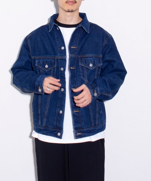 GLOSTER（グロスター）の「【限定展開】【GLOSTER/グロスター】ベーシック 3rd デニムジャケット ビッグGジャン（デニムジャケット・メンズ・インディゴブルー・M/L/XL）」の12枚目の写真