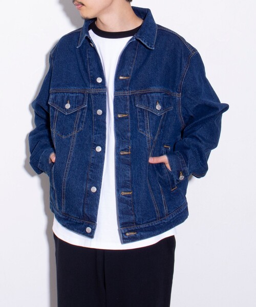 GLOSTER（グロスター）の「【限定展開】【GLOSTER/グロスター】ベーシック 3rd デニムジャケット ビッグGジャン（デニムジャケット・メンズ・インディゴブルー・M/L/XL）」の15枚目の写真