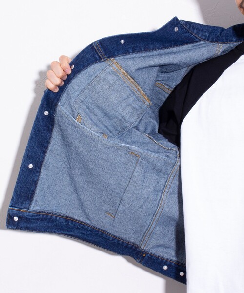 GLOSTER（グロスター）の「【限定展開】【GLOSTER/グロスター】ベーシック 3rd デニムジャケット ビッグGジャン（デニムジャケット・メンズ・インディゴブルー・M/L/XL）」の21枚目の写真