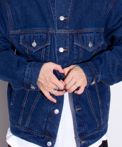 GLOSTER（グロスター）の「【限定展開】【GLOSTER/グロスター】ベーシック 3rd デニムジャケット ビッグGジャン（デニムジャケット・メンズ・インディゴブルー・M/L/XL）」の22枚目の写真