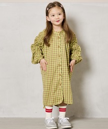 A BOND | ギンガムシャーリングワンピース（kids/S～LL）(ワンピース)