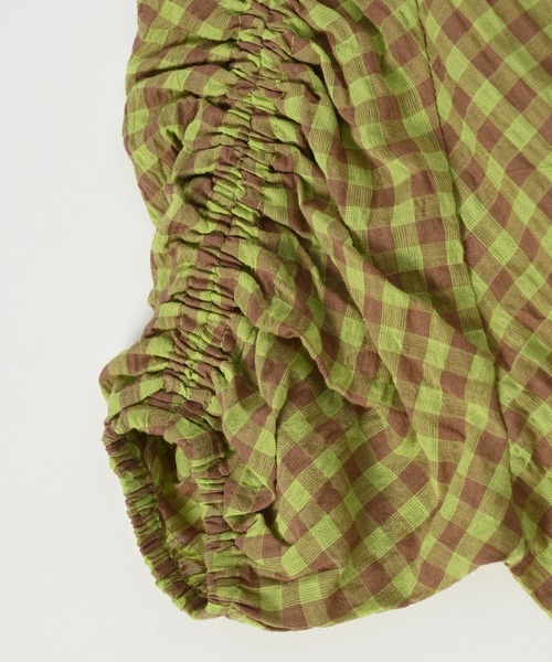 A BOND（アボンド）の「ギンガムシャーリングワンピース（kids/S～LL）（ワンピース・キッズ・イエロー/ピンク/ブラック・S/M/L/LL）」の12枚目の写真