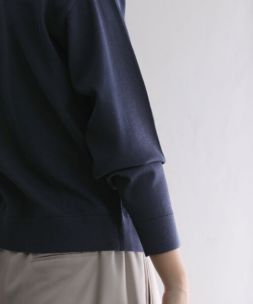 La TOTALITE(ラトータリテ)の「【TORRAZZO DONNA/トラッゾドンナ】shell bijou cardigan(カーディガン/ボレロ・レディース・ネイビー/ブルー系その他/ピンク・FREE)」の8枚目の写真
