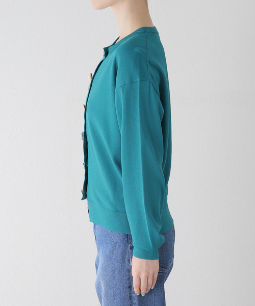 La TOTALITE(ラトータリテ)の「【TORRAZZO DONNA/トラッゾドンナ】shell bijou cardigan(カーディガン/ボレロ・レディース・ネイビー/ブルー系その他/ピンク・FREE)」の15枚目の写真
