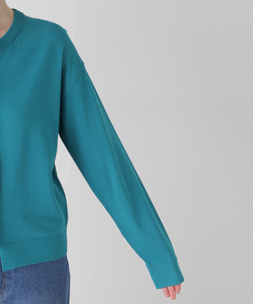 La TOTALITE(ラトータリテ)の「【TORRAZZO DONNA/トラッゾドンナ】shell bijou cardigan(カーディガン/ボレロ・レディース・ネイビー/ブルー系その他/ピンク・FREE)」の19枚目の写真