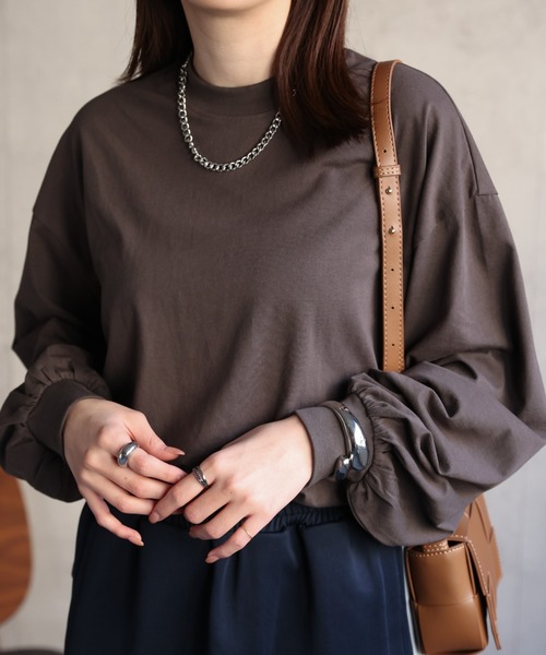 ERL ロゴ Surf モックネック コットン 長袖 Tシャツ ロンT セール】【USAコットン】モックネックロンT/長袖/カットソー