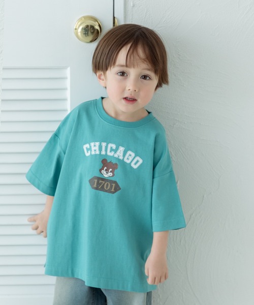 pairmanon（ペアマノン）の「【リンクコーデ】オリジナル ポッププリントTシャツ（Tシャツ/カットソー・キッズ・ライトベージュ/イエロー系その他/ブルー系その他2/ライトブルー/ブラック/ピンク系その他/ライトピンク/ホワイト系その他2/ホワイト系その他4/ブルー/ベージュ系その他/ベージュ系その他2/ホワイト系その他3/ピンク/ホワイト系その他/ベージュ系その他4/ホワイト/パープル/グリーン系その他/ブルー系その他・90/120/110/100/80/130/140/150）」の12枚目の写真