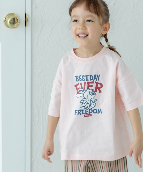 pairmanon（ペアマノン）の「【リンクコーデ】オリジナル ポッププリントTシャツ（Tシャツ/カットソー・キッズ・ライトベージュ/イエロー系その他/ブルー系その他2/ライトブルー/ブラック/ピンク系その他/ライトピンク/ホワイト系その他2/ホワイト系その他4/ブルー/ベージュ系その他/ベージュ系その他2/ホワイト系その他3/ピンク/ホワイト系その他/ベージュ系その他4/ホワイト/パープル/グリーン系その他/ブルー系その他・90/120/110/100/80/130/140/150）」の20枚目の写真