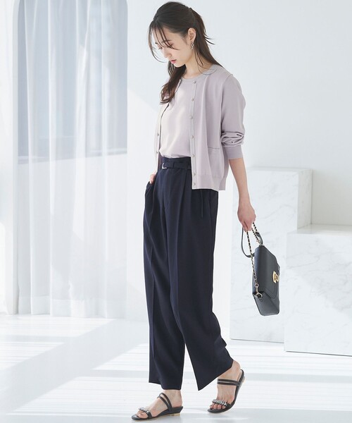 ANY SIS(エニィスィス)の「【洗える】ドライオックスタック ワイドパンツ(その他パンツ・レディース・ライトグレー系/アイボリー系/ネイビー系・1/2/3)」の9枚目の写真