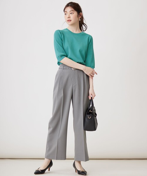 ANY SIS(エニィスィス)の「【洗える】ドライオックスタック ワイドパンツ(その他パンツ・レディース・ライトグレー系/アイボリー系/ネイビー系・1/2/3)」の12枚目の写真