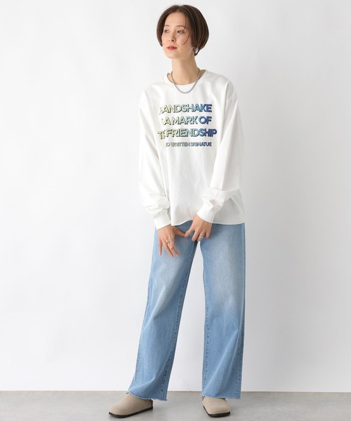 LEPSIM（レプシィム）の「アソートロゴプルオーバー　992086（Tシャツ/カットソー・レディース・イエロー/オフホワイト/グレー・FREE）」の4枚目の写真