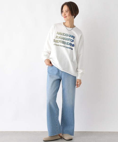 LEPSIM（レプシィム）の「アソートロゴプルオーバー　992086（Tシャツ/カットソー・レディース・イエロー/オフホワイト/グレー・FREE）」の5枚目の写真