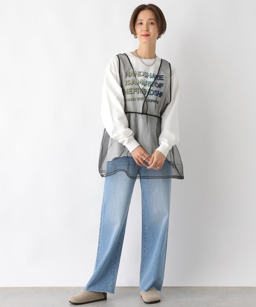 LEPSIM（レプシィム）の「アソートロゴプルオーバー　992086（Tシャツ/カットソー・レディース・イエロー/オフホワイト/グレー・FREE）」の6枚目の写真