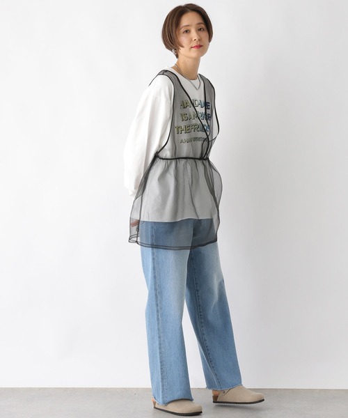 LEPSIM（レプシィム）の「アソートロゴプルオーバー　992086（Tシャツ/カットソー・レディース・イエロー/オフホワイト/グレー・FREE）」の7枚目の写真