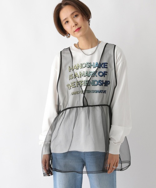 LEPSIM（レプシィム）の「アソートロゴプルオーバー　992086（Tシャツ/カットソー・レディース・イエロー/オフホワイト/グレー・FREE）」の10枚目の写真