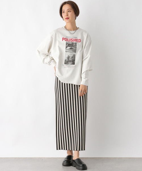 LEPSIM（レプシィム）の「アソートロゴプルオーバー　992086（Tシャツ/カットソー・レディース・イエロー/オフホワイト/グレー・FREE）」の12枚目の写真