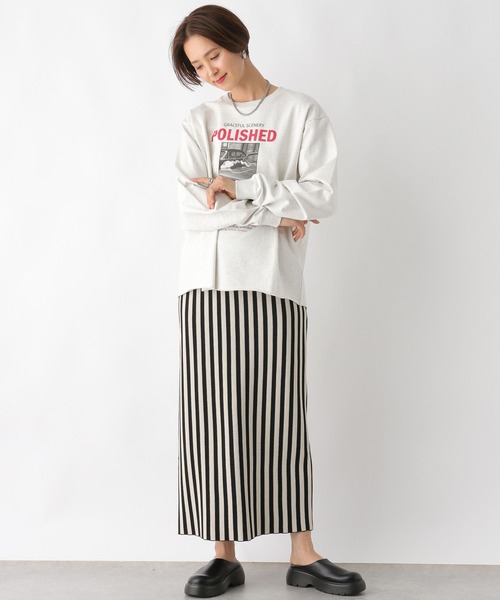 LEPSIM（レプシィム）の「アソートロゴプルオーバー　992086（Tシャツ/カットソー・レディース・イエロー/オフホワイト/グレー・FREE）」の13枚目の写真